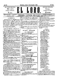 El Loro : periódico ilustrado joco-serio. Núm. 43, 18 de septiembre de 1880 | Biblioteca Virtual Miguel de Cervantes