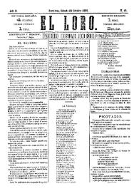 El Loro : periódico ilustrado joco-serio. Núm. 48, 23 de octubre de 1880 | Biblioteca Virtual Miguel de Cervantes