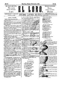 El Loro : periódico ilustrado joco-serio. Núm. 50, 6 de noviembre de 1880 | Biblioteca Virtual Miguel de Cervantes