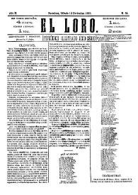 El Loro : periódico ilustrado joco-serio. Núm. 51, 13 de noviembre de 1880 | Biblioteca Virtual Miguel de Cervantes