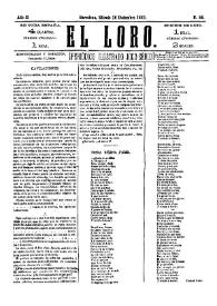 El Loro : periódico ilustrado joco-serio. Núm. 56, 18 de diciembre de 1880 | Biblioteca Virtual Miguel de Cervantes