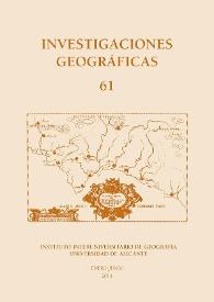 Investigaciones Geográficas. Núm. 61, 2014 | Biblioteca Virtual Miguel de Cervantes