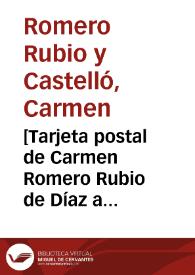 [Tarjeta postal de Carmen Romero Rubio de Díaz a Enrique Danel en México. París, 5 de junio de 1914] | Biblioteca Virtual Miguel de Cervantes