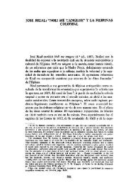 José Rizal: "Noli me tangere" y la Filipinas colonial / Francisco Caudet | Biblioteca Virtual Miguel de Cervantes