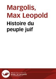 Histoire du peuple juif | Biblioteca Virtual Miguel de Cervantes