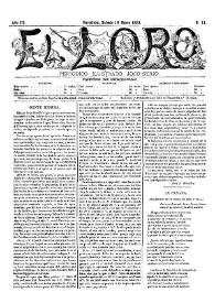 El Loro : periódico ilustrado joco-serio. Núm. 11, 19 de marzo de 1881 | Biblioteca Virtual Miguel de Cervantes