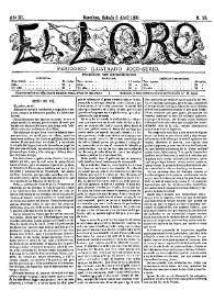El Loro : periódico ilustrado joco-serio. Núm. 13, 2 de abril de 1881 | Biblioteca Virtual Miguel de Cervantes