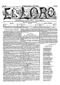 El Loro : periódico ilustrado joco-serio. Núm. 15, 16 de abril de 1881 | Biblioteca Virtual Miguel de Cervantes