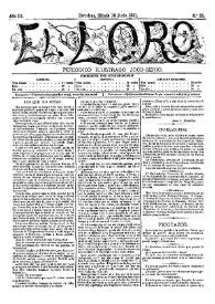 El Loro : periódico ilustrado joco-serio. Núm. 25, 18 de junio de 1881 | Biblioteca Virtual Miguel de Cervantes