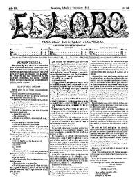 El Loro : periódico ilustrado joco-serio. Núm. 36, 3 de septiembre de 1881 | Biblioteca Virtual Miguel de Cervantes