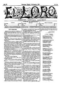 El Loro : periódico ilustrado joco-serio. Núm. 37, 10 de septiembre de 1881 | Biblioteca Virtual Miguel de Cervantes
