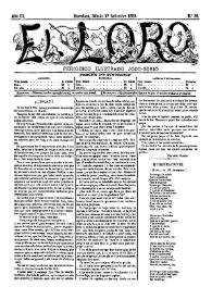 El Loro : periódico ilustrado joco-serio. Núm. 38, 17 de septiembre de 1881 | Biblioteca Virtual Miguel de Cervantes