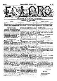 El Loro : periódico ilustrado joco-serio. Núm. 43, 22 de octubre de 1881 | Biblioteca Virtual Miguel de Cervantes