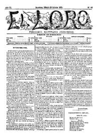 El Loro : periódico ilustrado joco-serio. Núm. 44, 29 de octubre de 1881 | Biblioteca Virtual Miguel de Cervantes