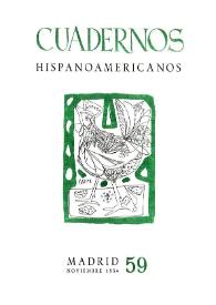 Cuadernos Hispanoamericanos. Núm. 59, noviembre 1954 | Biblioteca Virtual Miguel de Cervantes