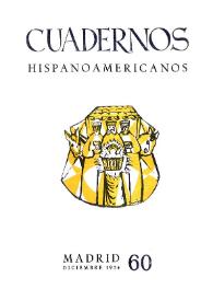 Cuadernos Hispanoamericanos. Núm. 60, diciembre 1954 | Biblioteca Virtual Miguel de Cervantes