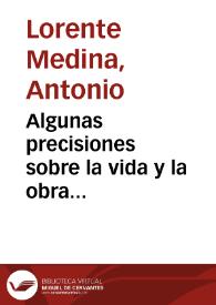 Algunas precisiones sobre la vida y la obra de D. Juan del Valle y Caviedes / Antonio Lorente Medina | Biblioteca Virtual Miguel de Cervantes
