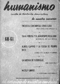 Humanismo. Núm. 60-61 | Biblioteca Virtual Miguel de Cervantes
