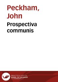 Prospectiva communis | Biblioteca Virtual Miguel de Cervantes