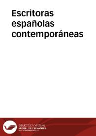 Escritoras españolas contemporáneas | Biblioteca Virtual Miguel de Cervantes