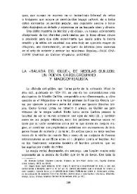 La "Balada del guije" de Nicolás Guillén: un poema garcilorquiano y magicorrealista / André Michalski | Biblioteca Virtual Miguel de Cervantes