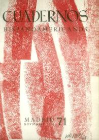 Cuadernos Hispanoamericanos. Núm. 71, noviembre 1955 | Biblioteca Virtual Miguel de Cervantes