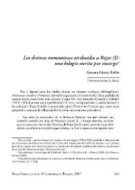 Los dramas numantinos atribuidos a Rojas (I): una bilogía escrita por encargo / Gemma Gómez Rubio | Biblioteca Virtual Miguel de Cervantes