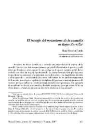 El triunfo del mecanismo de la comedia en Rojas Zorrilla / Rosa Navarro Durán | Biblioteca Virtual Miguel de Cervantes