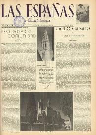 Las Españas : revista literaria (México, D.F.). Año III, núm. 9, 29 de julio de 1948 | Biblioteca Virtual Miguel de Cervantes