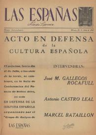 Las Españas : revista literaria (México, D.F.). Año III, núm. extraordinario, julio de 1948 | Biblioteca Virtual Miguel de Cervantes