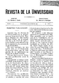 Revista de la Universidad. Tomo I, núm. 1, 15 de enero de 1909 | Biblioteca Virtual Miguel de Cervantes