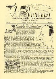 Sinaia : diario de la primera expedición de republicanos españoles a México. Núm. 16, 10 de junio de 1939 | Biblioteca Virtual Miguel de Cervantes