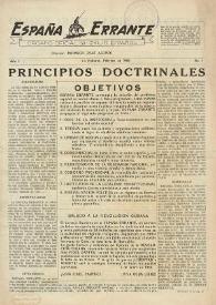 España Errante : órgano oficial del exilio español. Año I, núm. 1, febrero de 1959 | Biblioteca Virtual Miguel de Cervantes