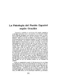 La psicología del pueblo español según Gracián / Rafael Altamira | Biblioteca Virtual Miguel de Cervantes