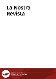 La Nostra Revista | Biblioteca Virtual Miguel de Cervantes