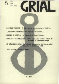 Grial : revista galega de cultura. Núm. 8, 1965 | Biblioteca Virtual Miguel de Cervantes