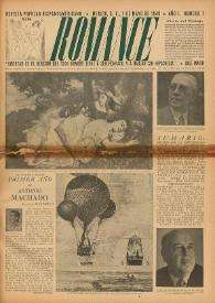 Romance : Revista Popular Hispanoamericana. Año I, núm. 7, 1 de mayo de 1940 | Biblioteca Virtual Miguel de Cervantes