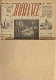 Romance : Revista Popular Hispanoamericana. Año I, núm. 12, 15 de julio de 1940 | Biblioteca Virtual Miguel de Cervantes