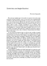 Entrevista con Sergio Ramírez / Hortensia Campanella | Biblioteca Virtual Miguel de Cervantes