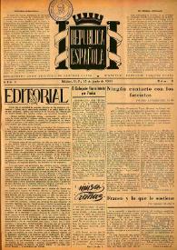 República Española. Año I, núm. 3, 15 de junio de 1944 | Biblioteca Virtual Miguel de Cervantes