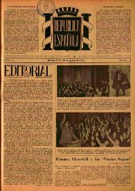 República Española. Año I, núm. 8, 31 de agosto de 1944 | Biblioteca Virtual Miguel de Cervantes