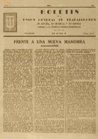 U.G.T. : Boletín de la Unión General de Trabajadores de España en Francia. Núm. 6, abril de 1945 | Biblioteca Virtual Miguel de Cervantes