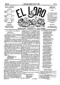 El Loro : periódico ilustrado joco-serio. Núm. 4, 28 de enero de 1882 | Biblioteca Virtual Miguel de Cervantes