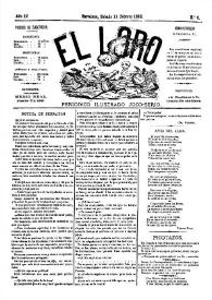 El Loro : periódico ilustrado joco-serio. Núm. 6, 11 de febrero de 1882 | Biblioteca Virtual Miguel de Cervantes
