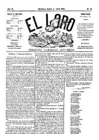 El Loro : periódico ilustrado joco-serio. Núm. 13, 1 de abril de 1882 | Biblioteca Virtual Miguel de Cervantes