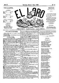 El Loro : periódico ilustrado joco-serio. Núm. 18, 6 de mayo de 1882 | Biblioteca Virtual Miguel de Cervantes