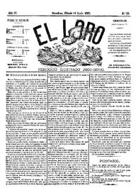 El Loro : periódico ilustrado joco-serio. Núm. 23, 10 de junio de 1882 | Biblioteca Virtual Miguel de Cervantes
