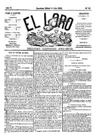 El Loro : periódico ilustrado joco-serio. Núm. 27, 8 de julio de 1882 | Biblioteca Virtual Miguel de Cervantes