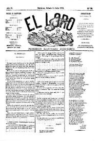El Loro : periódico ilustrado joco-serio. Núm. 28, 15 de julio de 1882 | Biblioteca Virtual Miguel de Cervantes