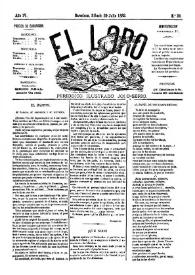 El Loro : periódico ilustrado joco-serio. Núm. 30, 29 de julio de 1882 | Biblioteca Virtual Miguel de Cervantes